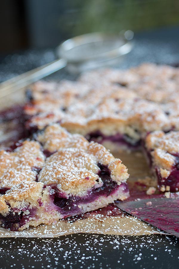 Streuselkuchen mit Blaubeeren