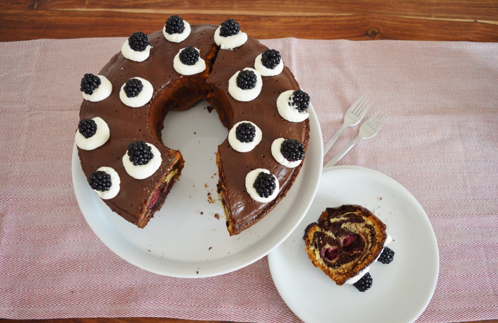 Brombeer-Marmorkuchen