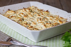 Kürbisgratin mit Feta