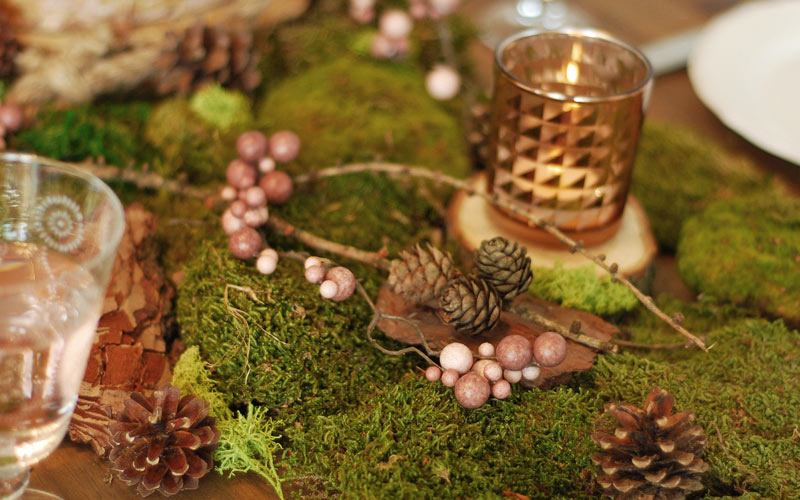 Dekoidee: herbstliche Tischdeko