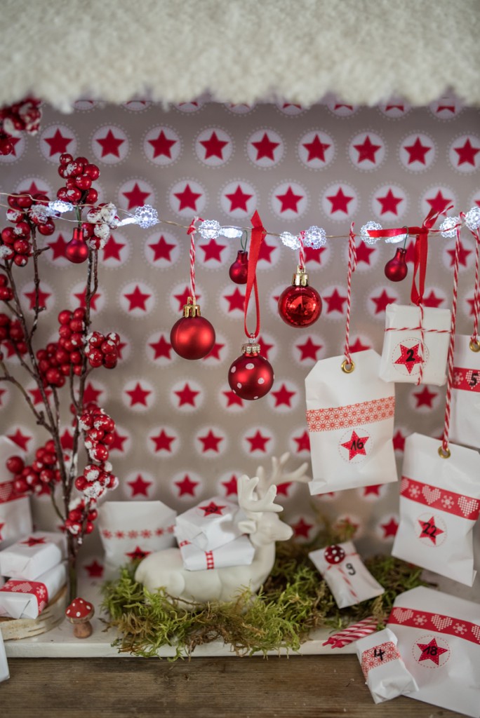 Anleitung für einen DIY Adventskalender in Hausform