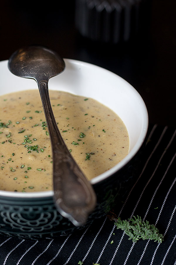 geröstete Blumenkohlsuppe