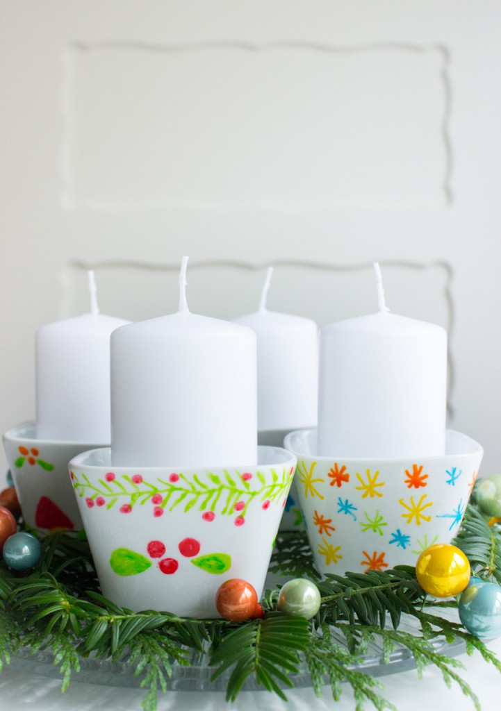 Adventskranz mit Kindern gestalten