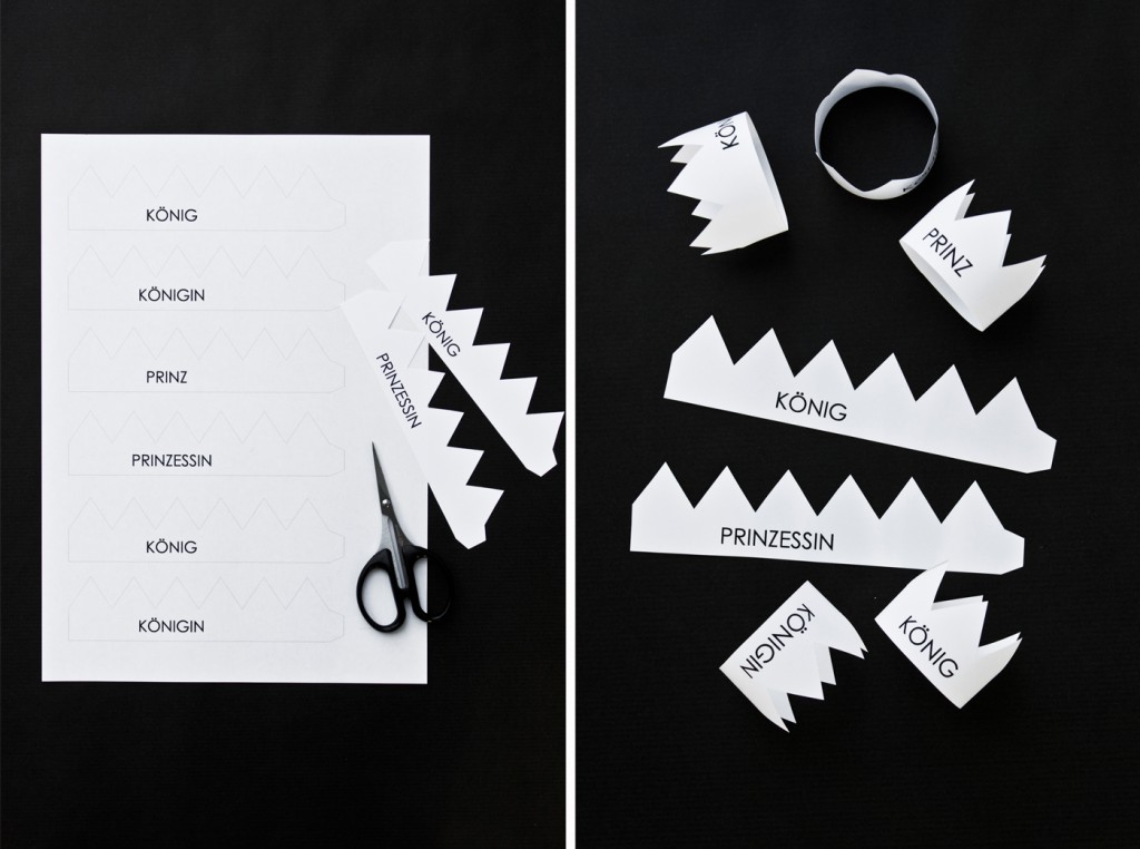 Druckvorlage: Deko Idee für einFaschingsfrühstück.