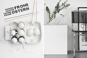 Osterdeko: Zweige in Glasvasen von DEPOT.