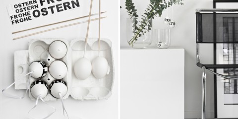 Osterdeko: Zweige in Glasvasen von DEPOT.