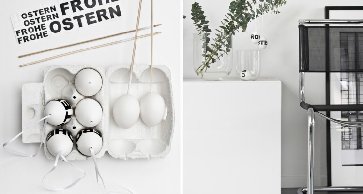 Osterdeko: Zweige in Glasvasen von DEPOT.