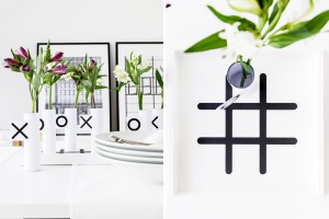 Tischdeko mit Glasvasen