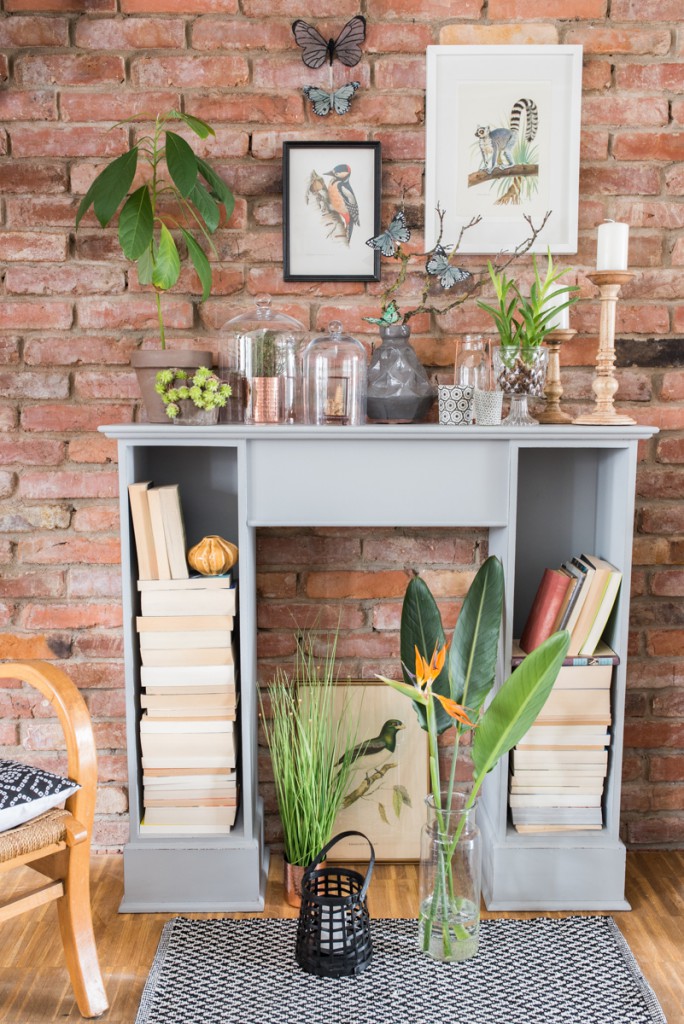 Dekoideen mit der Kaminkonsole von Depot im botanik Look 