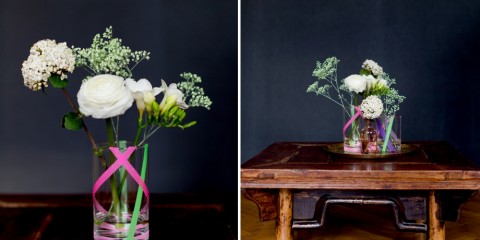 Vasen mit Masking Tape aufpeppen