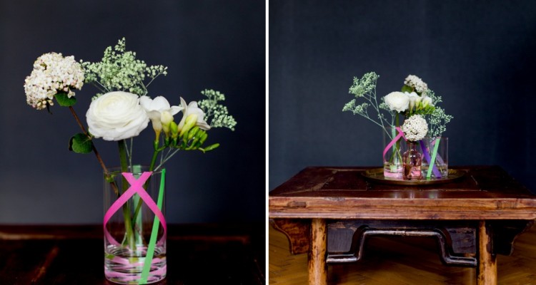 Vasen mit Masking Tape aufpeppen