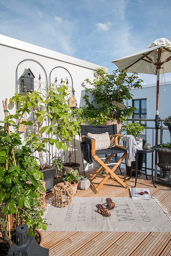 Balkon im beach look