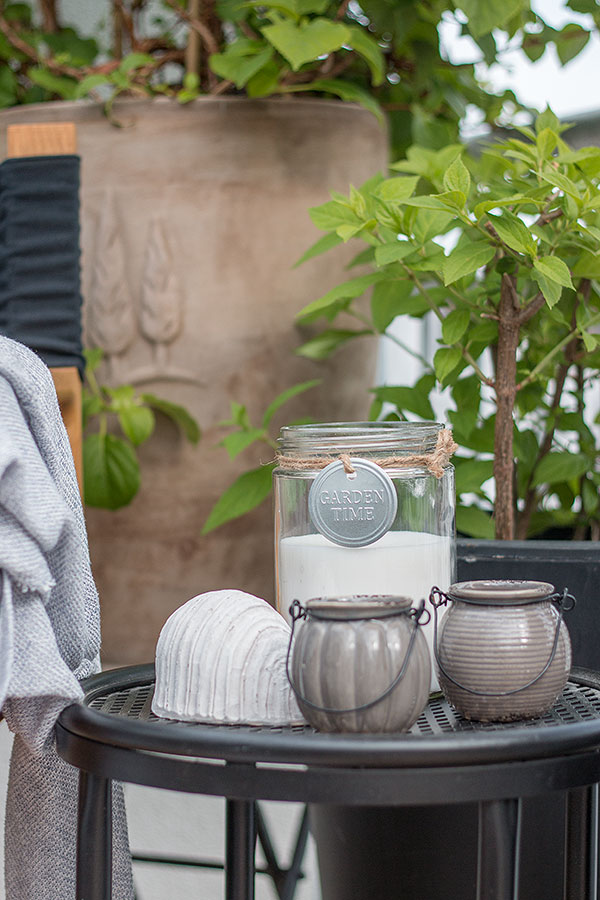 Windlichter für den Balkon
