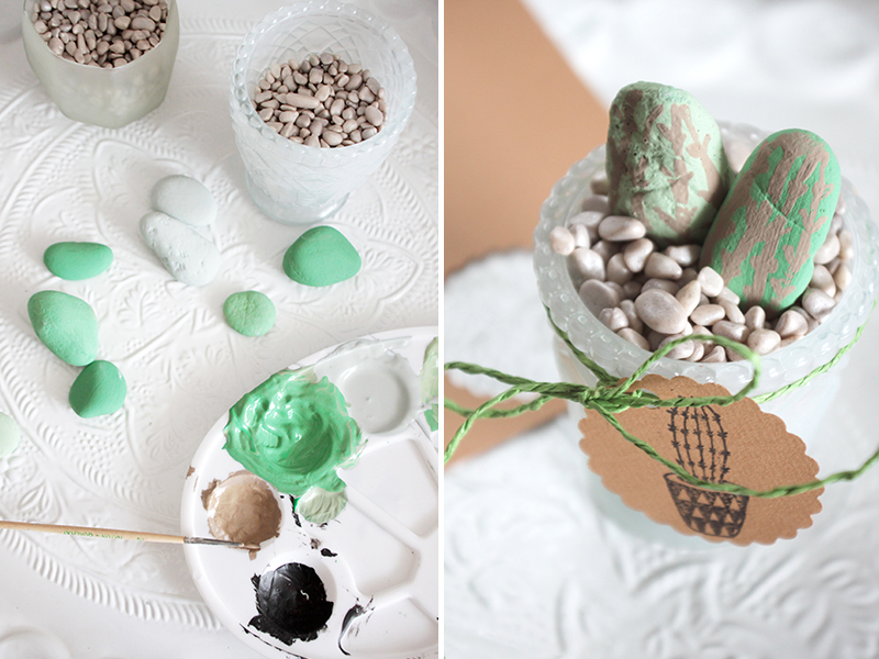 Kieselsteine-gestalten