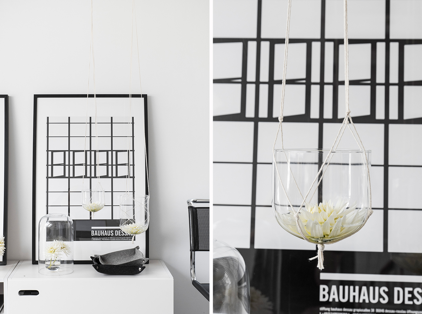 Dekoration mit Blumenampeln Dekoration mit Blumenampeln