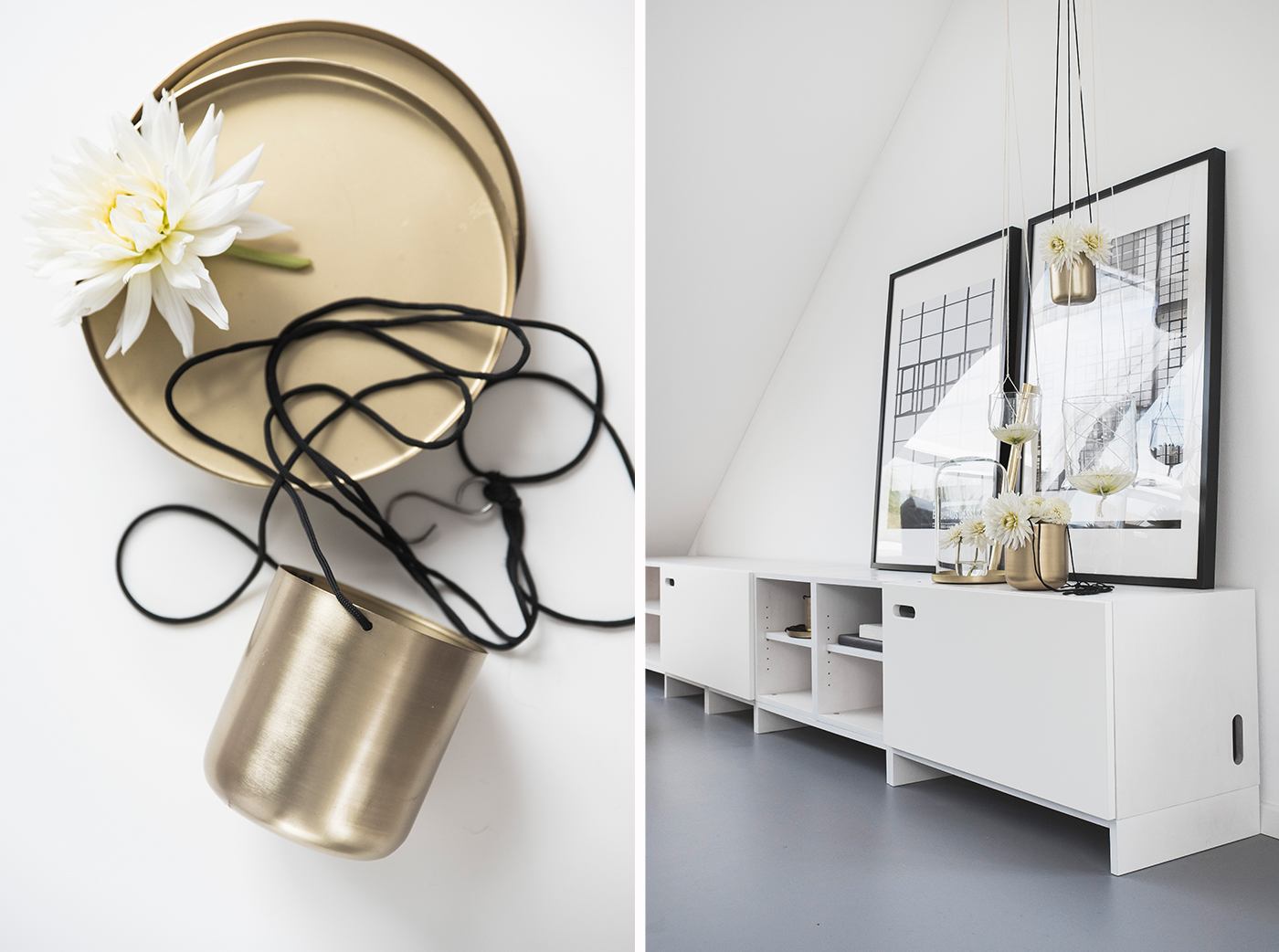 Dekoration mit Blumenampeln Dekoration mit Blumenampeln