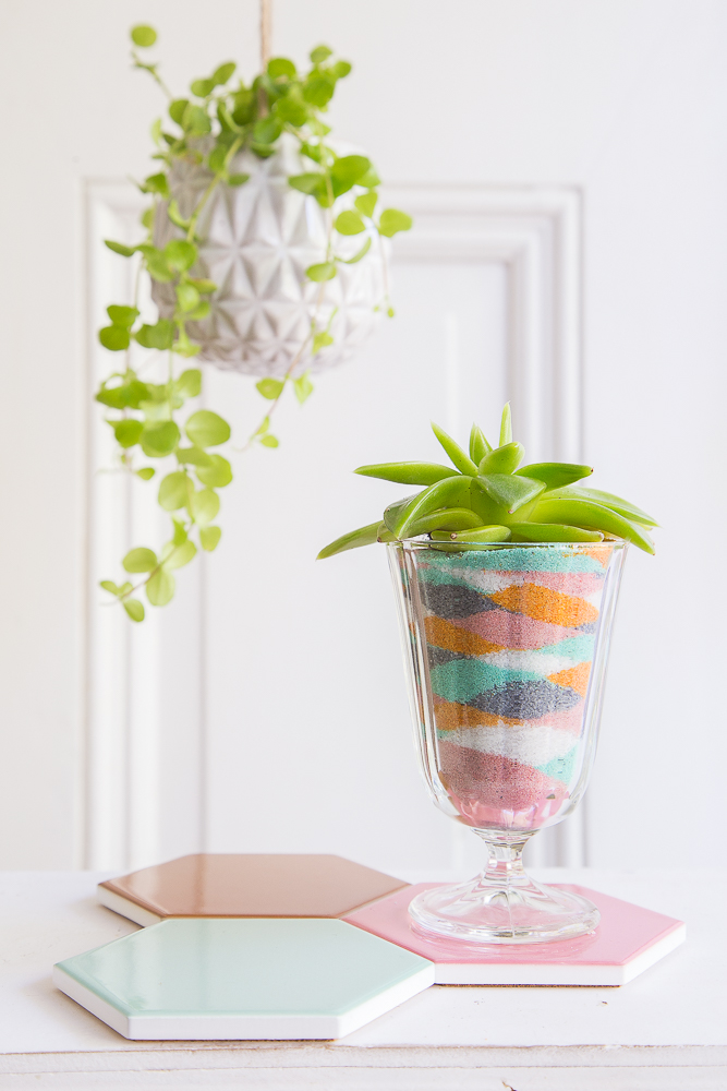 Deko-Sand selberfärben und dekorieren