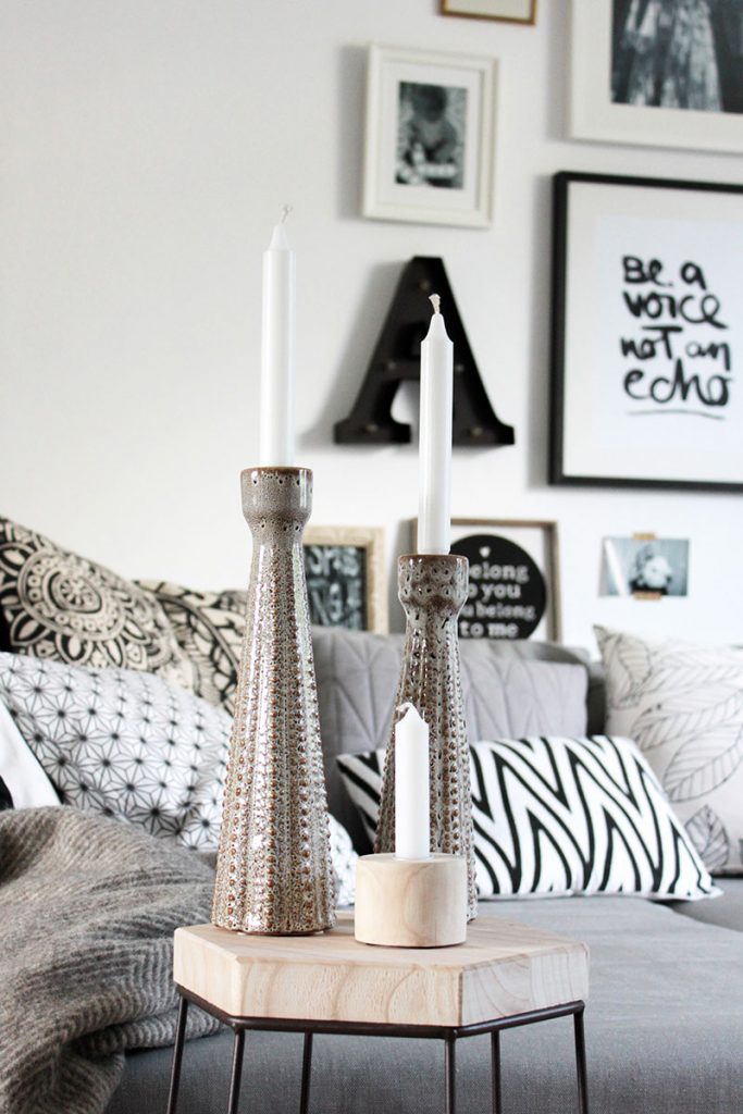 Moderner-Beistelltisch-schön-dekoriert