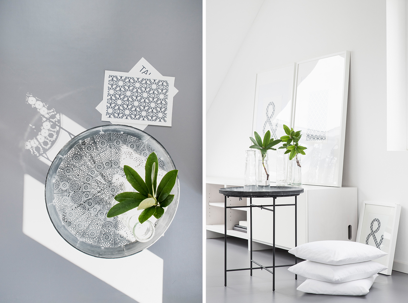 Orientalische Einrichtung mit dem Tabletttisch von DEPOT.