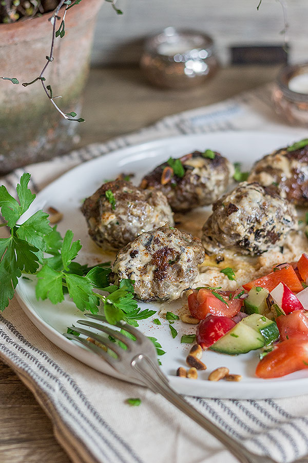 selbstgemachte Kofta B'siniyah nach einem Rezept von Ottolenghi