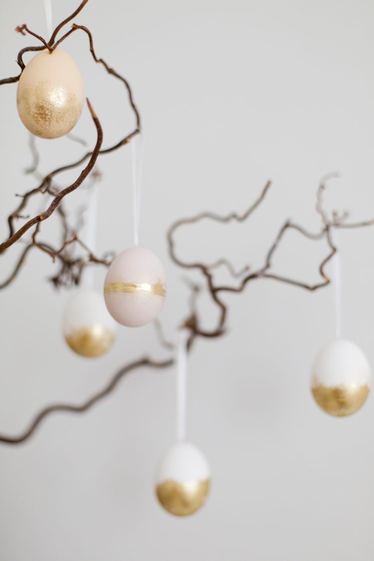 DIY Gold Ombre Ostereier