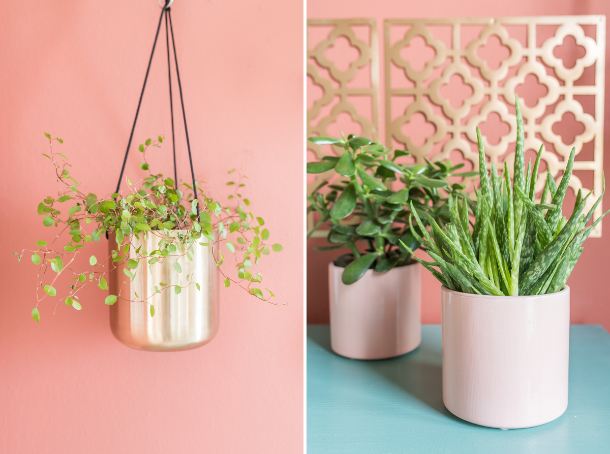 Selbst lackierte Deko Elemente von DEPOT als Wanddeko für den Flur im orientalischen Look