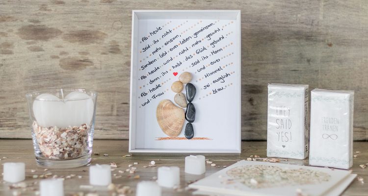 Hochzeitsgeschenk DIY Bilderrahmen