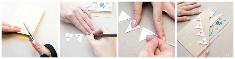 Veggie-BBQ - Bestecktasche collage