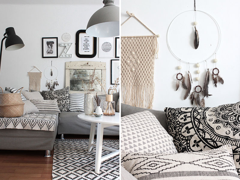 Wohnzimmer-im-Boho-Look-mit-DIY-Traumfänger