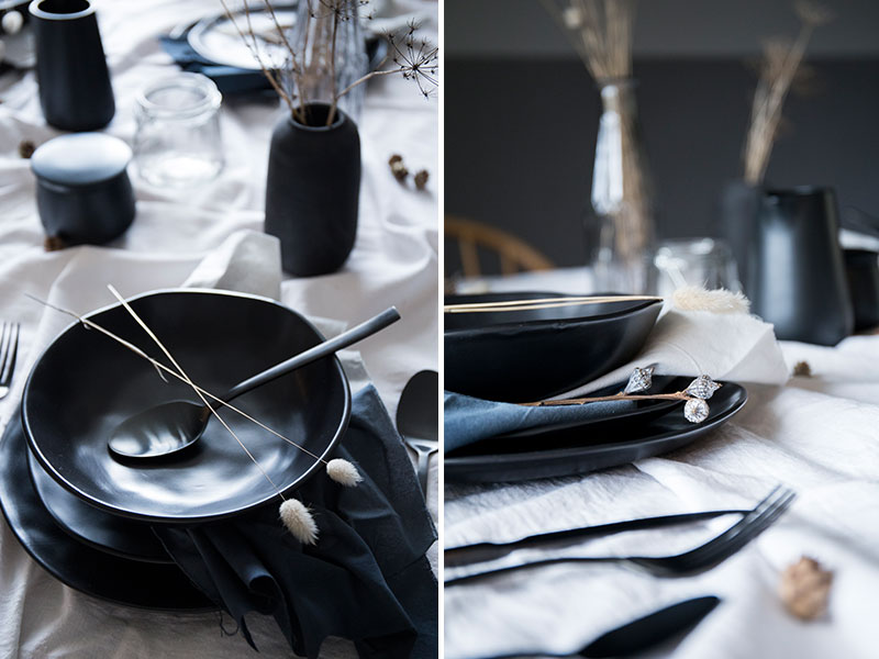 gedeckter-Tisch-mit-schwarzem-Geschirr-im-Herbstlook