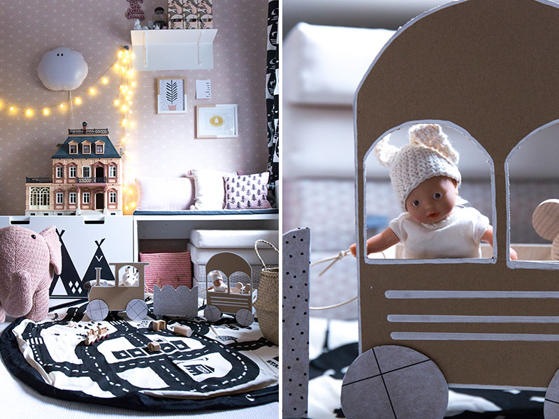 Kinderzimmer-mit-DIY-Spielzeugzug-und-play-go-teppich