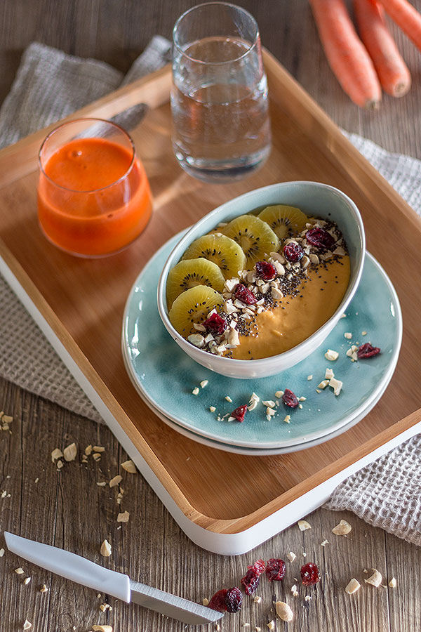 Rezept für Smoothie Bowl mit Mango