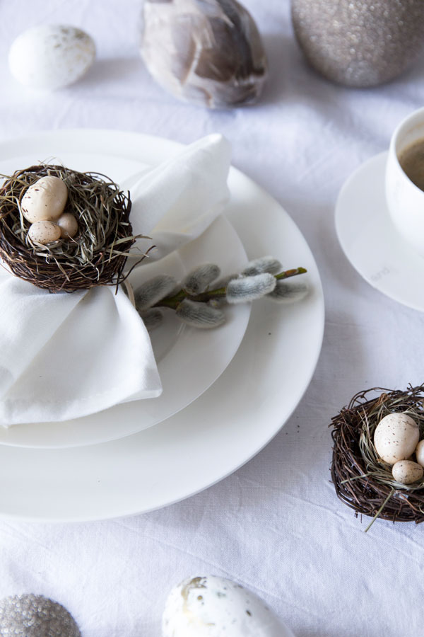 Tischdeko an Ostern