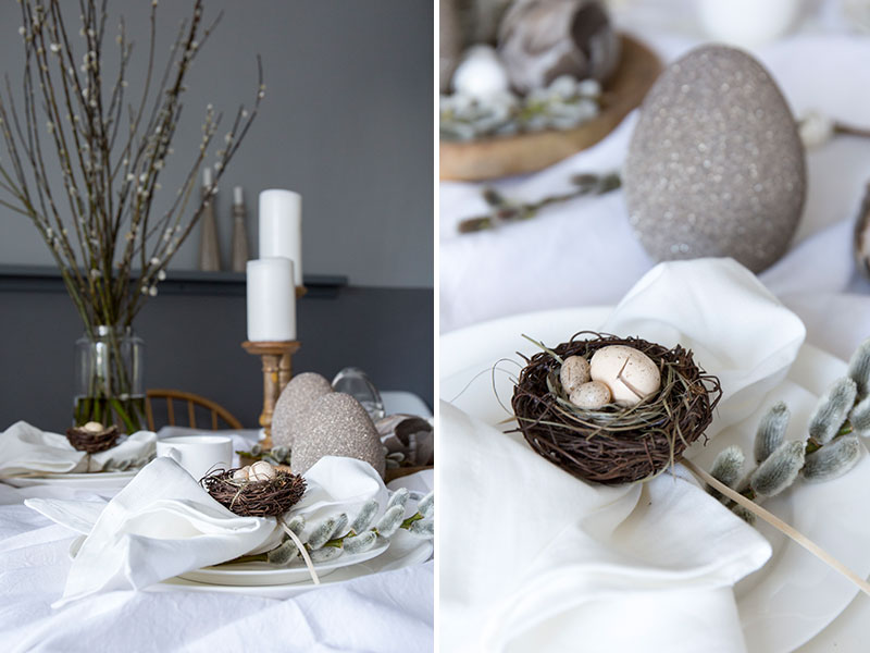 Tischdeko an Ostern