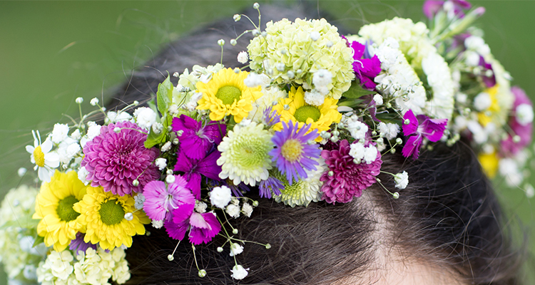 Blumenkranz Haare