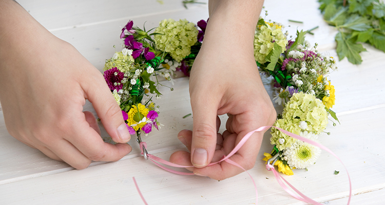 Blumenkranz Haare