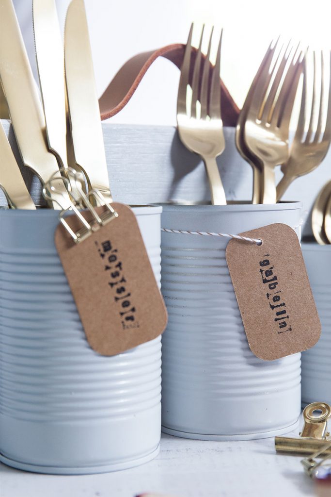 DIY Besteckkorb