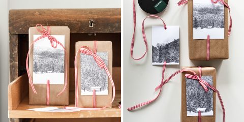 Weihnachtsgeschenke verpacken - fünf Ideen in Rot-Weiß