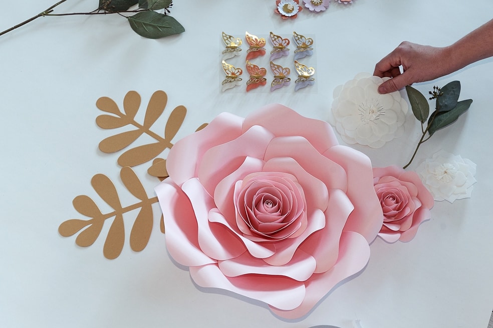 Blumenwand für Hochzeit -, Geburtstag- oder Baby-Party