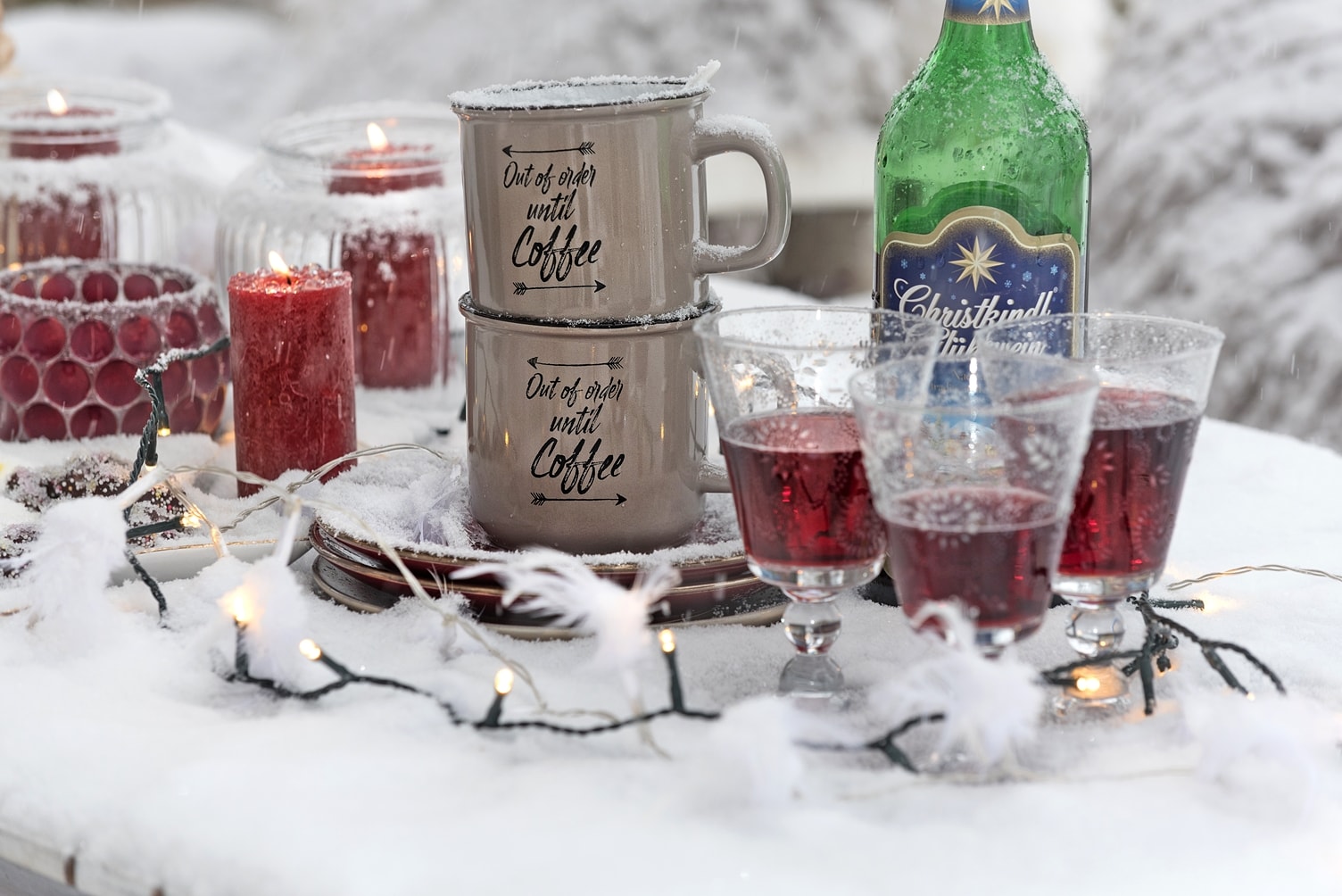 Partydeko für die Gartenparty.