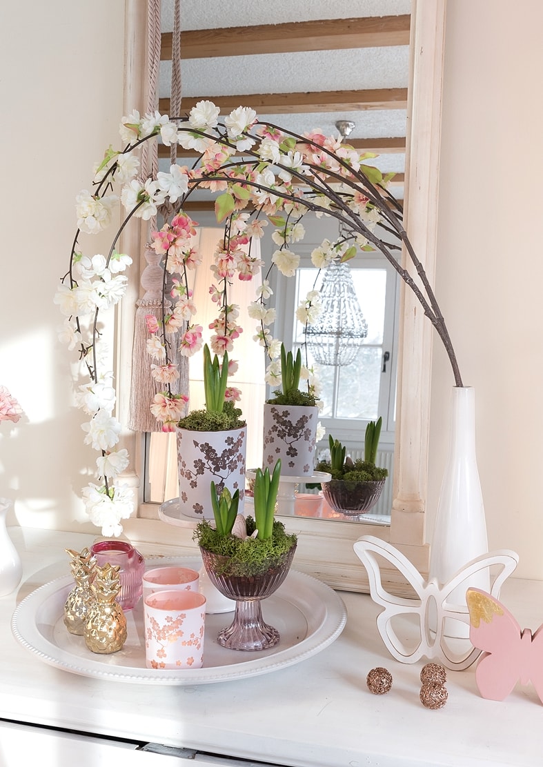 DIY - Dekotablett für den Frühling.