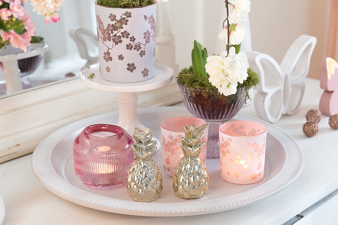 DIY - Dekotablett für den Frühling.