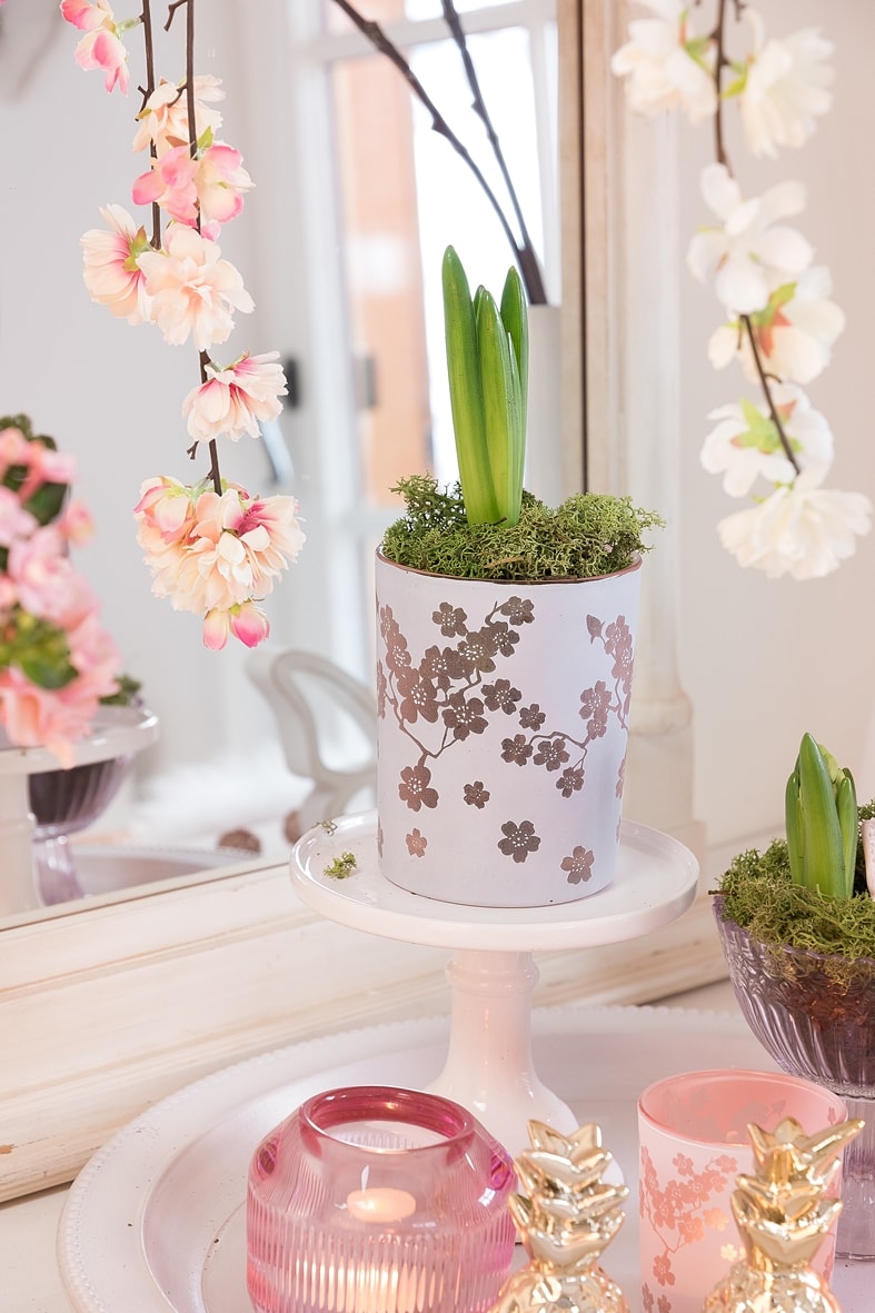 DIY - Dekotablett für den Frühling.