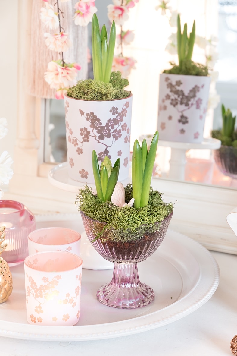 DIY - Dekotablett für den Frühling.