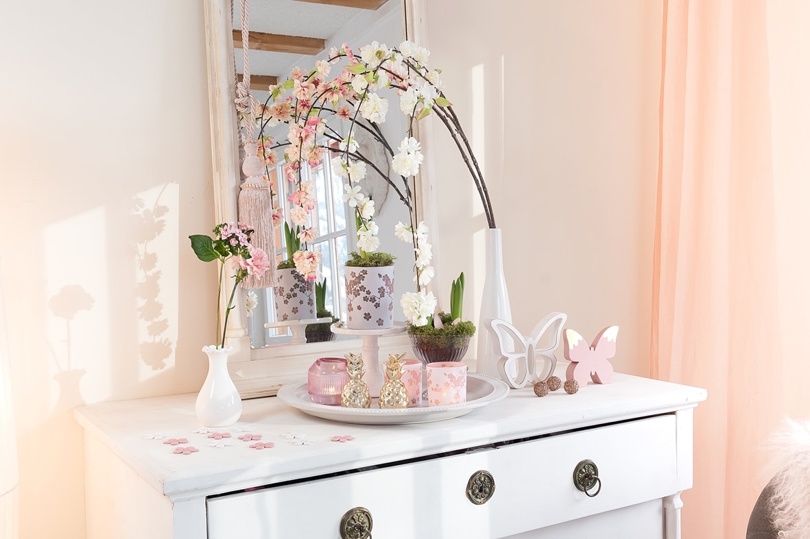 DIY - Dekotablett für den Frühling.