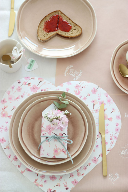 Muttertag Platzset selbst gemacht