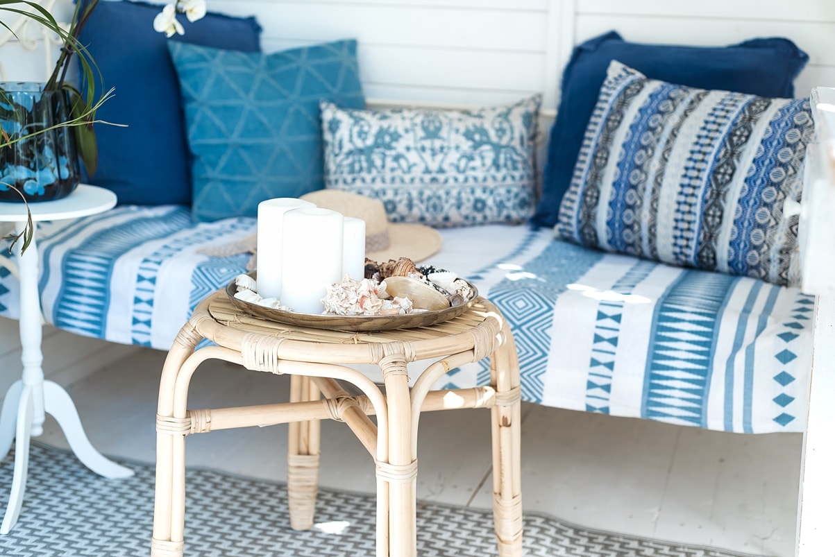 Selbstgemachte Makramee Blumenampel