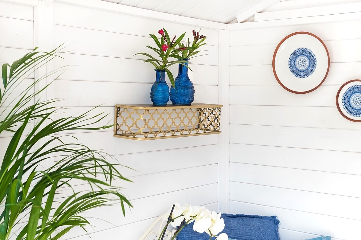 Selbstgemachte Makramee Blumenampel