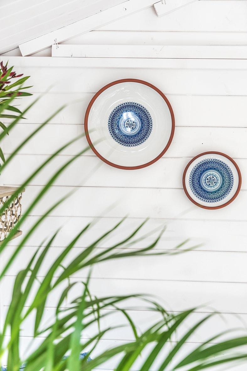 Selbstgemachte Makramee Blumenampel