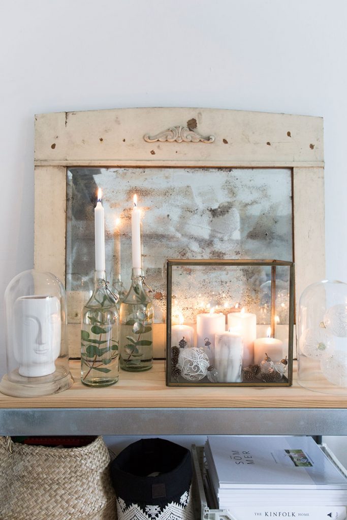 Windlichtkasten weihnachtlich dekorieren